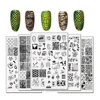 Nail Stamp Snake Big Size Full Cover Nail Stamping Plates 14.5*9.5cm Lace Heart Sexy Girl Punk Style Manicure Nail Art Template 1