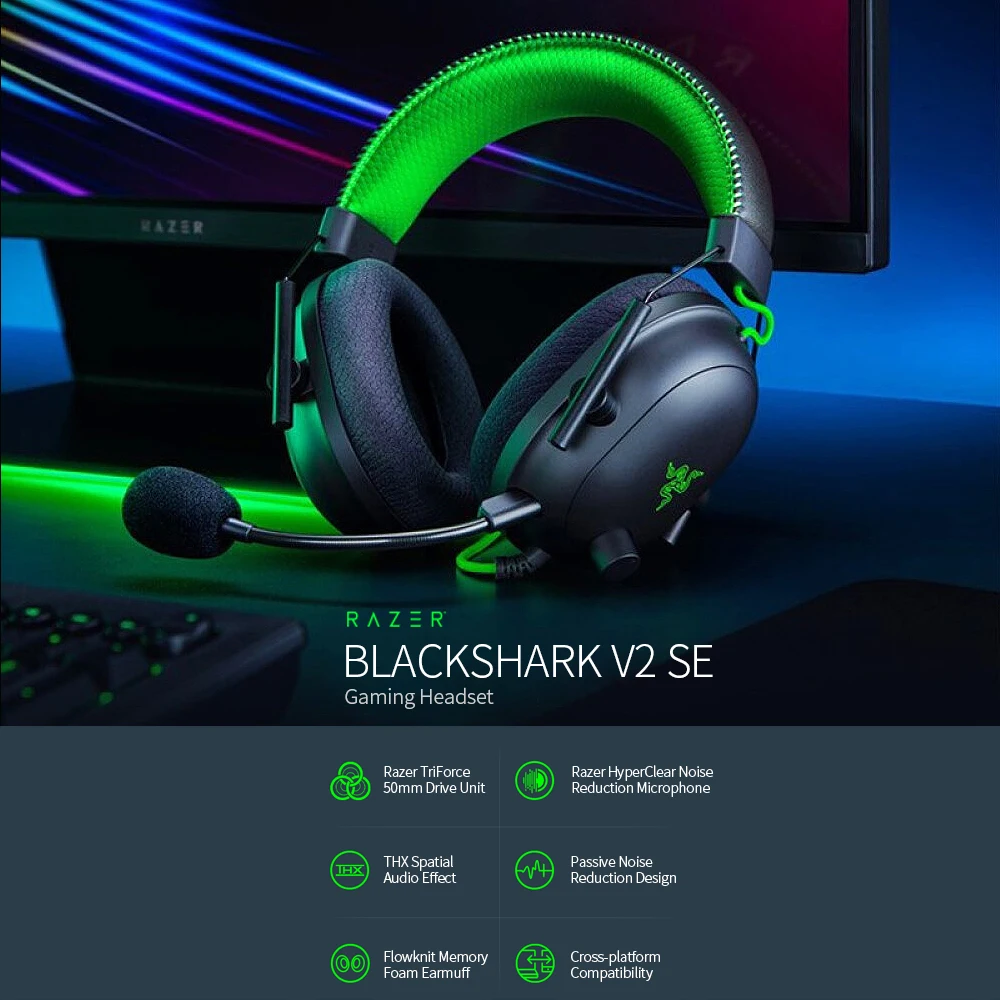 Spatial Audio Wired Gaming Headset 