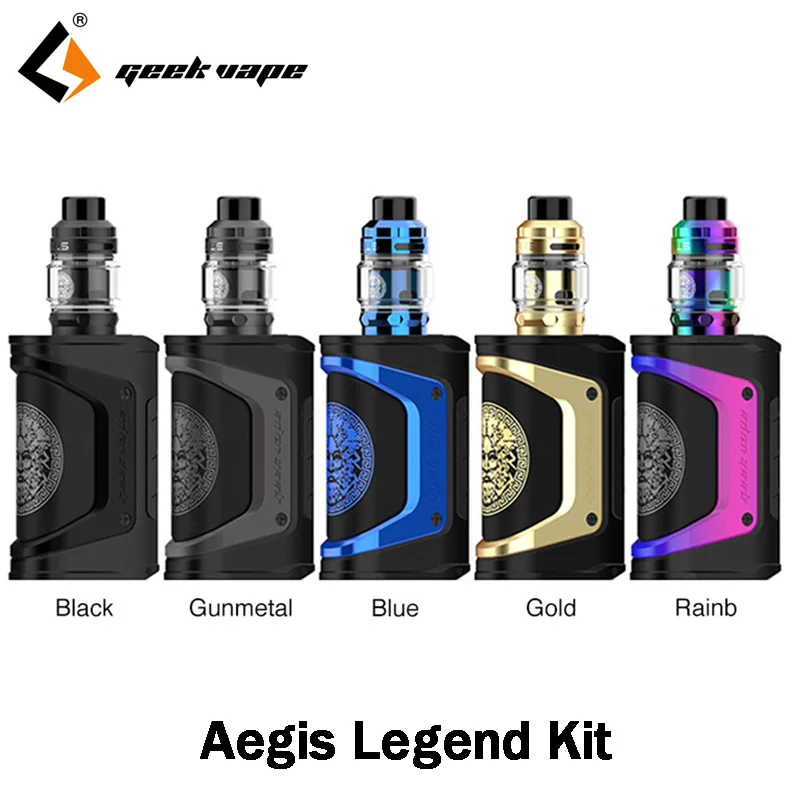 

Original Geekvape Aegis Legend Kit Limited 200W TC Box Mod with 5ml Zeus Subohm Tank Fit Dual 18650 Batteries E Cigarette Vape