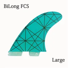 FCS II плавник для серфинга хвост руль плавник из стекловолокна для серфинга три комплекта синие плавники для серфинга большой размер FCS 2-015-Blue-G7