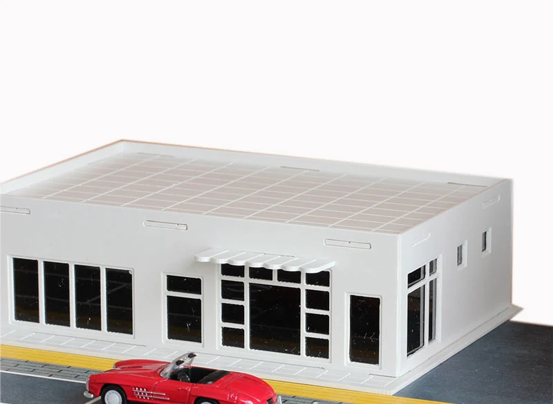 Миниатюрная модель моделирования здания магазин удобства магазин модель уличный вид сцены 1:150/100/72/87/64