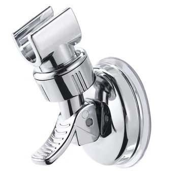 

1XAdjustable Bathroom Shower Heads Holder Wall Suction Cup Bracket Riser ABS