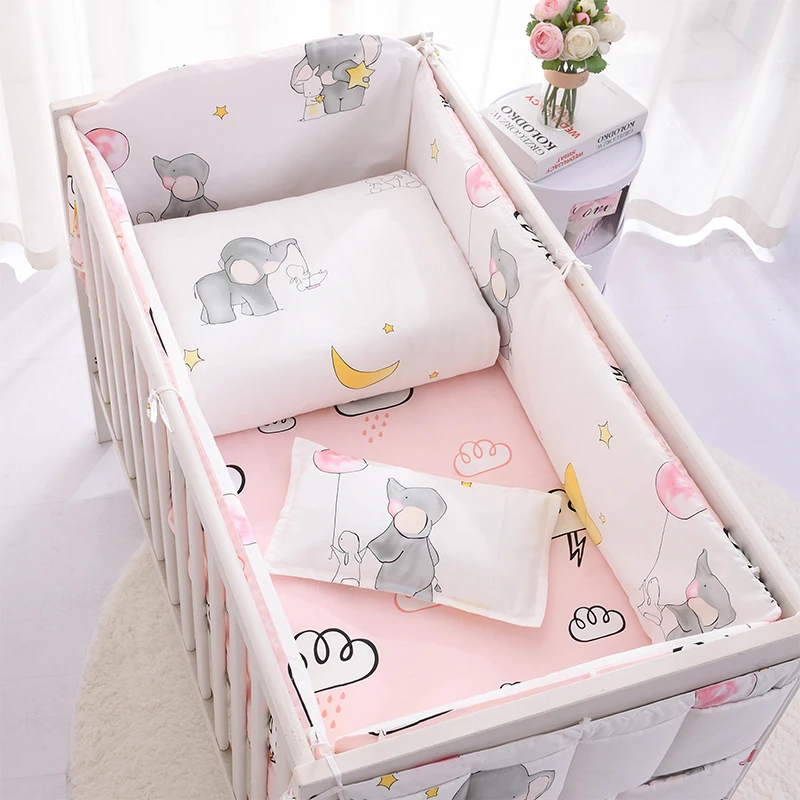 Literie En Forme D Elephant 6 9 Pieces Tour De Lit Ensemble De Lits Pour Bebe Parure De Lit Pour Tout Petit Drap De Couette 1x60 1x70cm Aliexpress