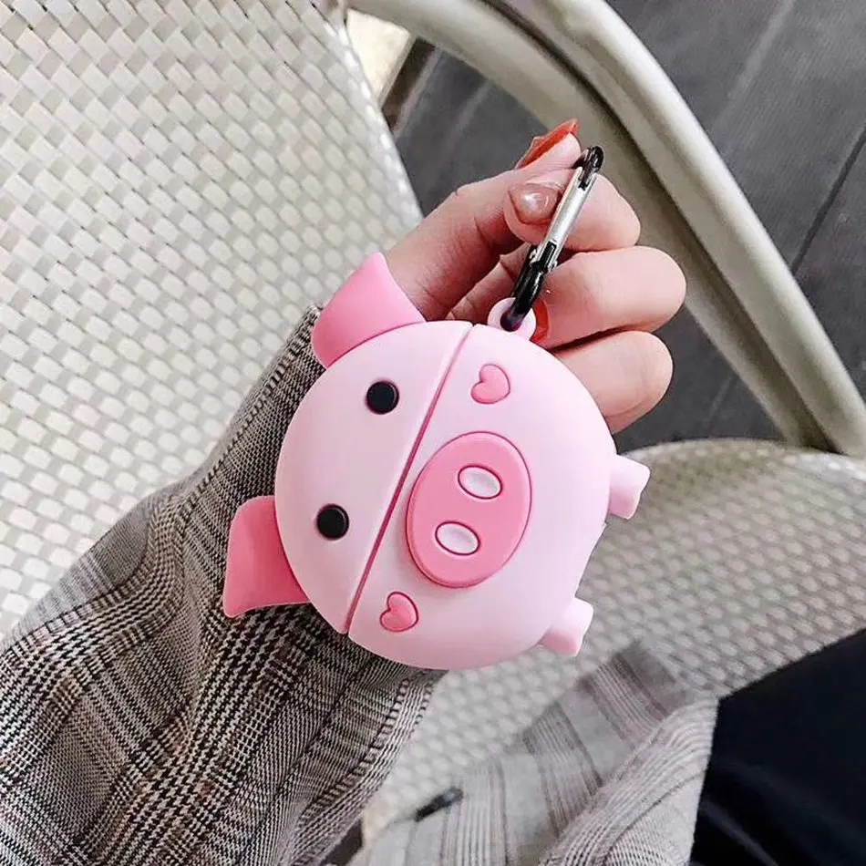 Чехол для наушников для Airpods Pro Чехол силиконовый милый поросенок кактус медведь Мультяшные наушники/Earpods чехол для Apple Air pods Pro 3 чехол s
