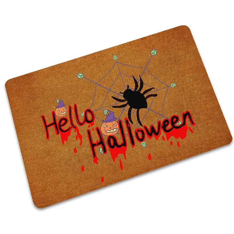 Хэллоуин украшение резиновый коврик для входа Противоскользящий Придверный коврик для улицы Ванная комната коврик кухонный коврик, напольный ковер домашний декор