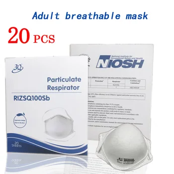

20pcs Super-proof protective mask breathable four-layer protection with melt-blown filter layer