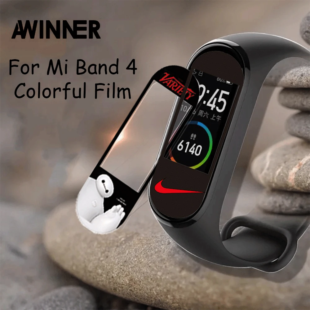 Водонепроницаемая цветная пленка mi Band 4 защитная пленка для экрана для Xiaomi mi Band 4 умный Браслет mi Band 4 защитная пленка для экрана