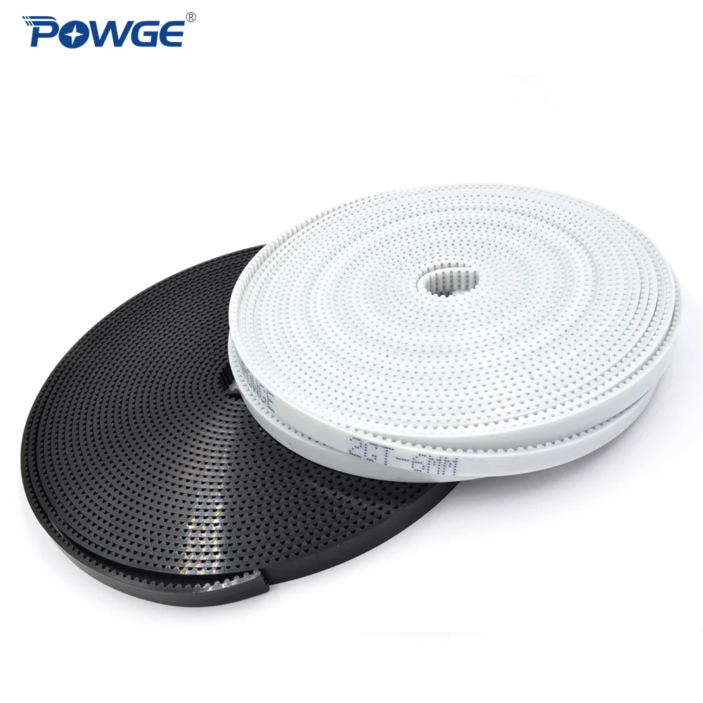 2GT Open synchronous belt 2GT-6 width 4/6/9/10/15mm polyurethane Steel PU GT2 Timing belt Small backlash 3D printer synchronous belt transmission drive belt rubber belt