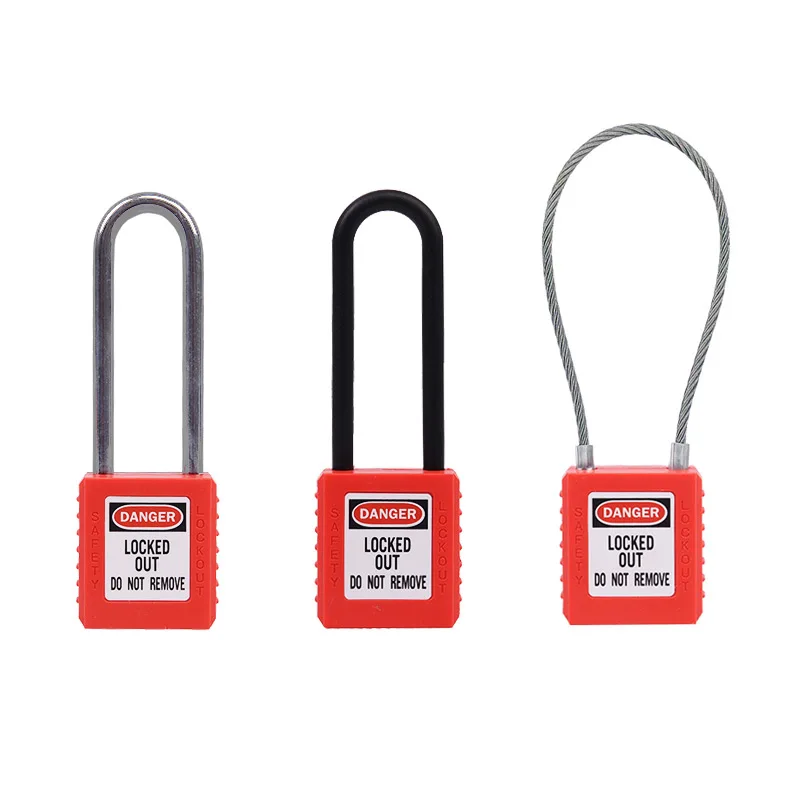 1 Pz Lucchetto Di Sicurezza Lucchetto Di Sicurezza Grillo Di Plastica Lucchetto Di Sicurezza 76Mm Lucchetto Di Sicurezza Non Conduttivo In Nylon, Con 