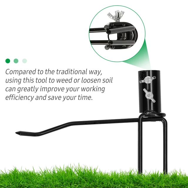 Álló Gyomnövény Szerszám Fogantyú Nélkül Kézi Hordozó Hordozható Fű Gyom Eltávolító Átültetési Kerti Gyep - Image 3