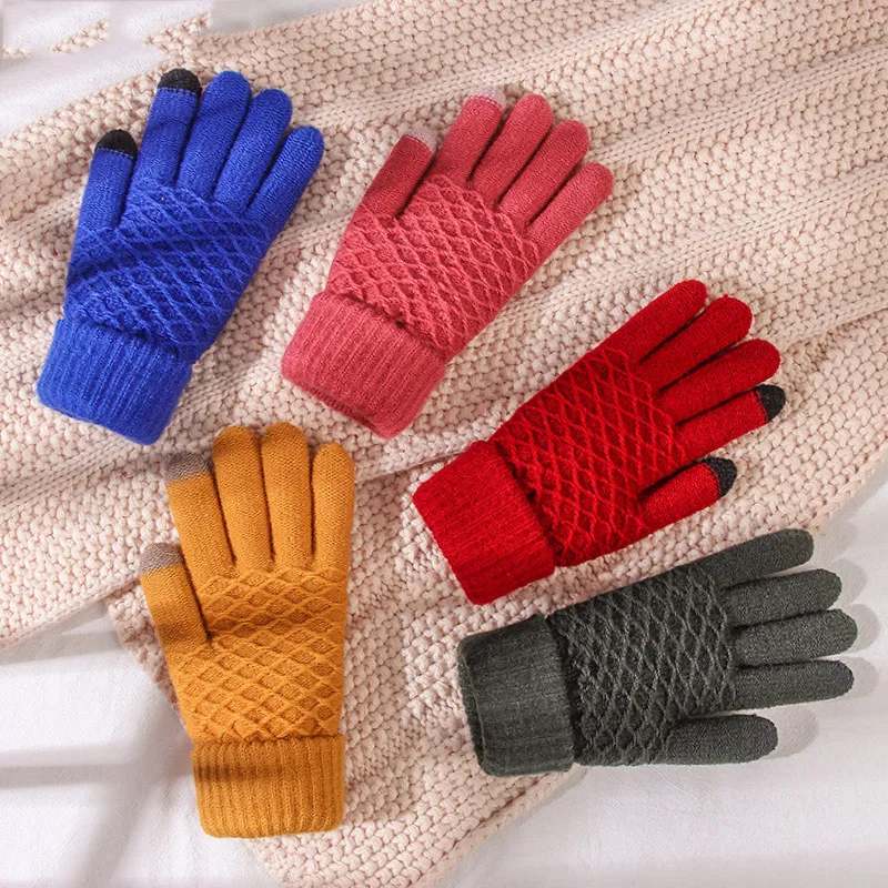 Перчатки с сенсорным экраном Eldiven Modis Gants Femme варежки Зимние Guantes Invierno Mujer плюс