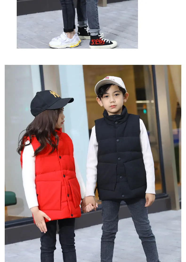 Winter Down Vest Children's Clothing Autumn and Winter New Children's Down Vest Boy Winter Vest Girl Winter Coats