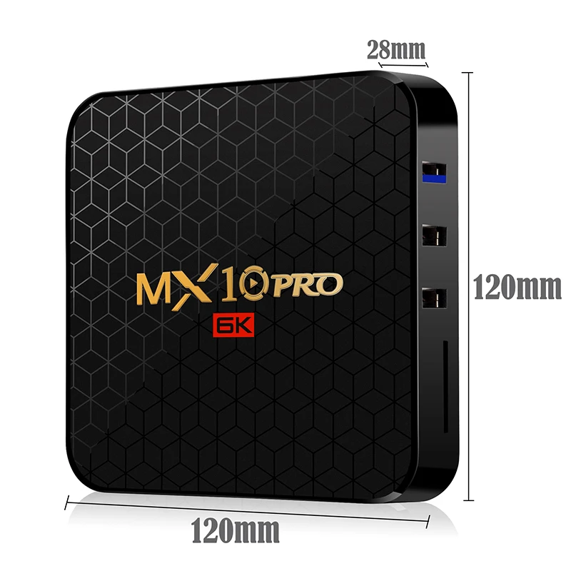 Android 9,0 ТВ коробка MX10 Pro H6 4 ядра 64-бит ARM Cortex-A53 Media Player Smart ТВ коробка ТВ Декодер каналов кабельного телевидения
