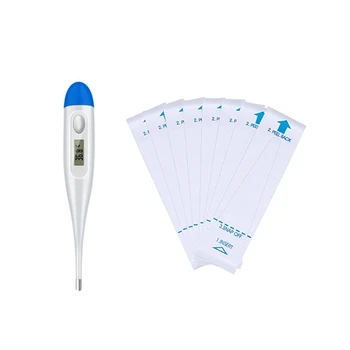 

Ear and Forehead Axilla Oral Thermometer Digital Infrared Thermometer and 100Pcs Thermometer Probe Covers