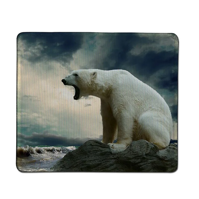 Lock Edge25x29cm MaiYaCa простой дизайн полярный медведь геймерская игра коврики резиновый коврик для компьютерной мыши ПК игровой коврик для мыши - Цвет: Lock Edge25x29cm
