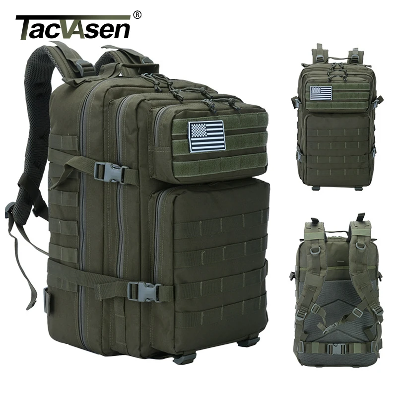 TACVASEN 45L 900D нейлоновые тактические рюкзаки многофункциональные страйкбол военная армейская Боевая Сумка прочные штурмовые походные рюкзаки