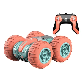 

RC Car 1:24 Amphibious Double Sided Flipping Vehicle 360 Degrees Rotating Stunt Car Four-wheel Drive Toys For Children/Adults