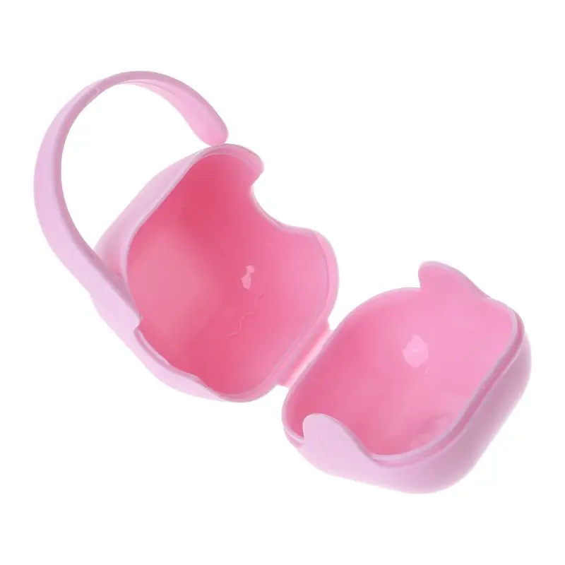 Baby Pacifier Box Storage Case Handle Newborn Soother Container Portable Clean Travel Holder Kids Children Dust Proof pacifier holder,plastic pacifier box
