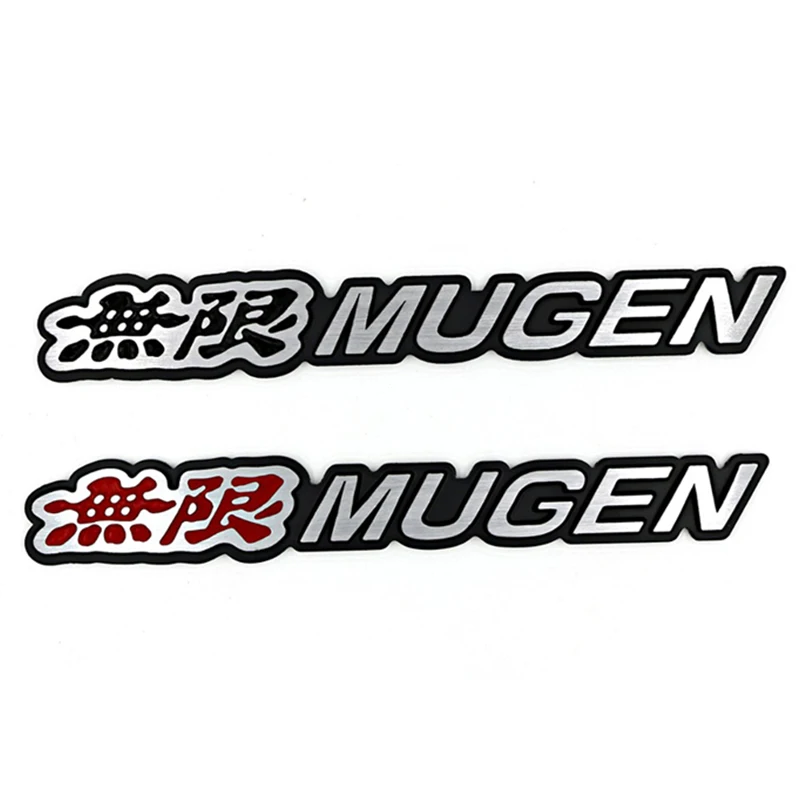 3D алюминиевые детали эмблема Mugen хромированный логотип задний знак стикер для