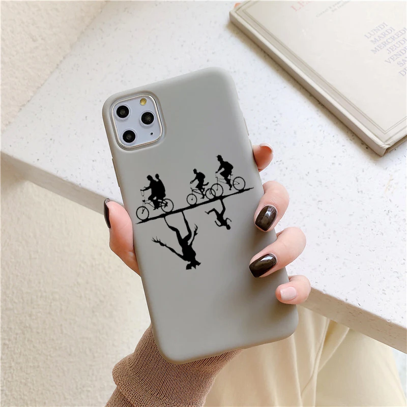 Роскошный чехол Stranger Things 3 для iPhone 11 XR X Xs Max 8 7 6 Plus 6S 5S SE, мягкий силиконовый чехол для телефона - Цвет: Color 6Gray
