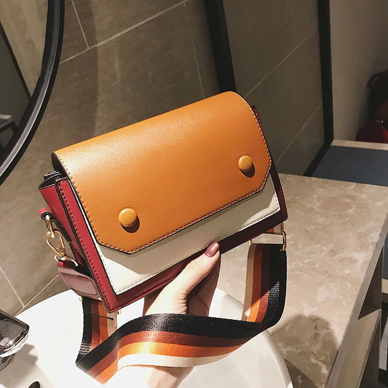 

INS Super Fire Bag Women's 2018 Autumn And Winter New Style Korean-style Shoulder Cross-body Casual bai da xiao Square Bag WOMEN