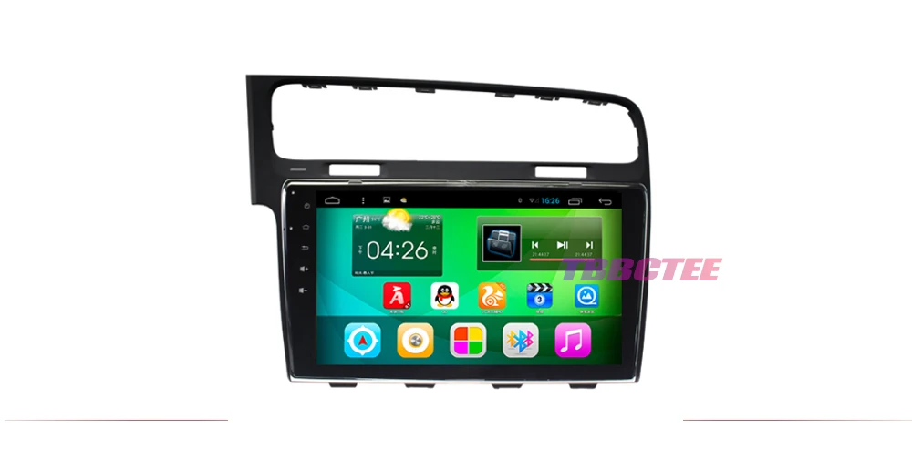 Discount TBBCTEE Android 2 Din Car radio Multimedia Video Player auto Stereo GPS MAP For Volkswagen VW Golf 7 2012~2017 Media Navi 1