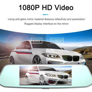 

Auto DVR Camera Dual Lens 7Inch Full HD 1080P Touch Screen Rearview Mirror Dash Camera Nightshot Driving Video Reverse Camera