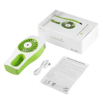 

Portable Handheld 2000mah Rechargeable Battery 40ml Water Tank USB Mini Misting Beauty Cooling Replenishment Humidifier Fan 5v