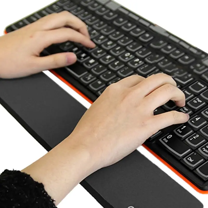 Мягкая резиновая клавиатура запястья руки Поддержка коврик для портативного компьютера для отдыха Удобная подушка