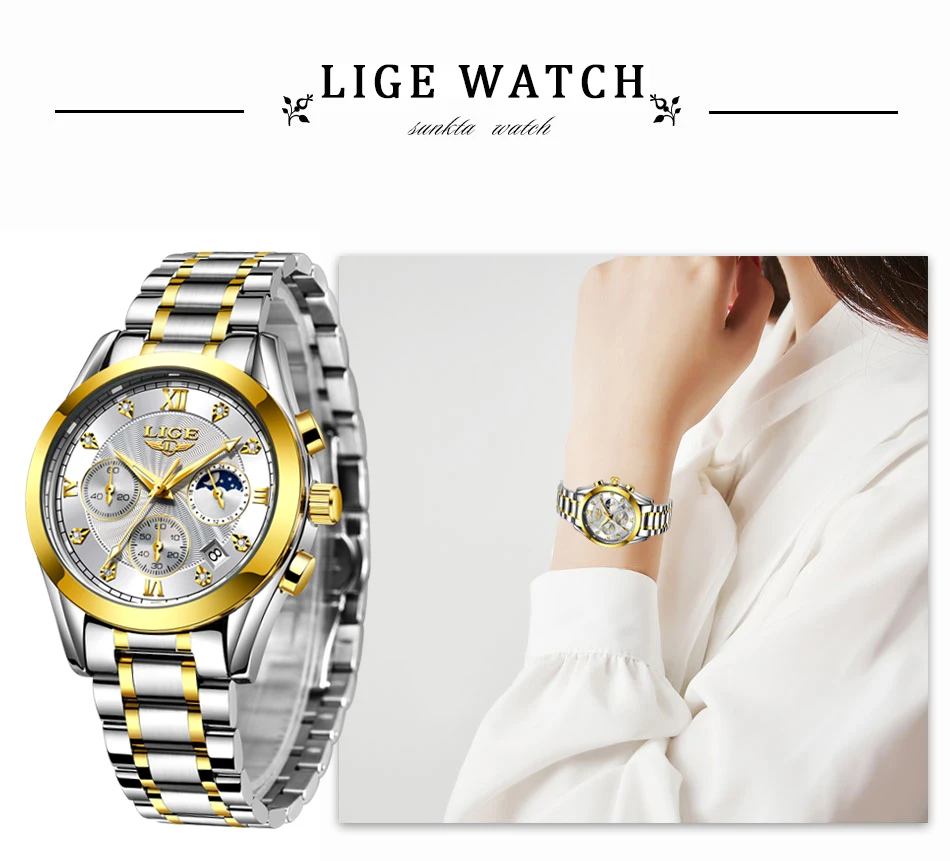 Ladies Creative Steel Waterproof Bracelet Watches