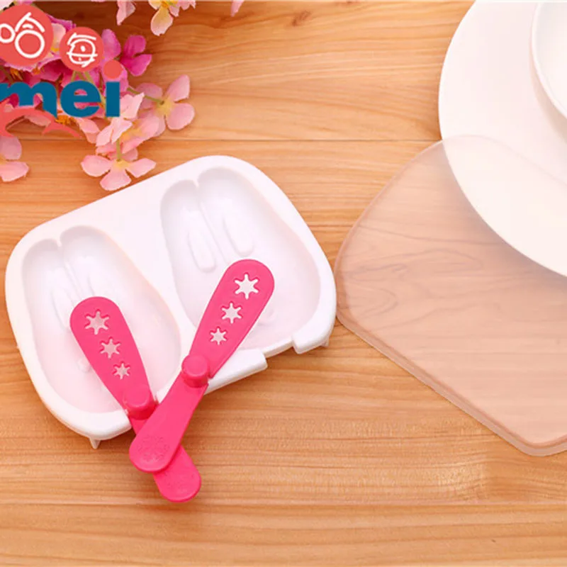 Мультфильм DIY Пластиковая форма для мороженого формы для мороженого держатель для мороженого Форма для льда с палочками для мороженого кухонные инструменты HA