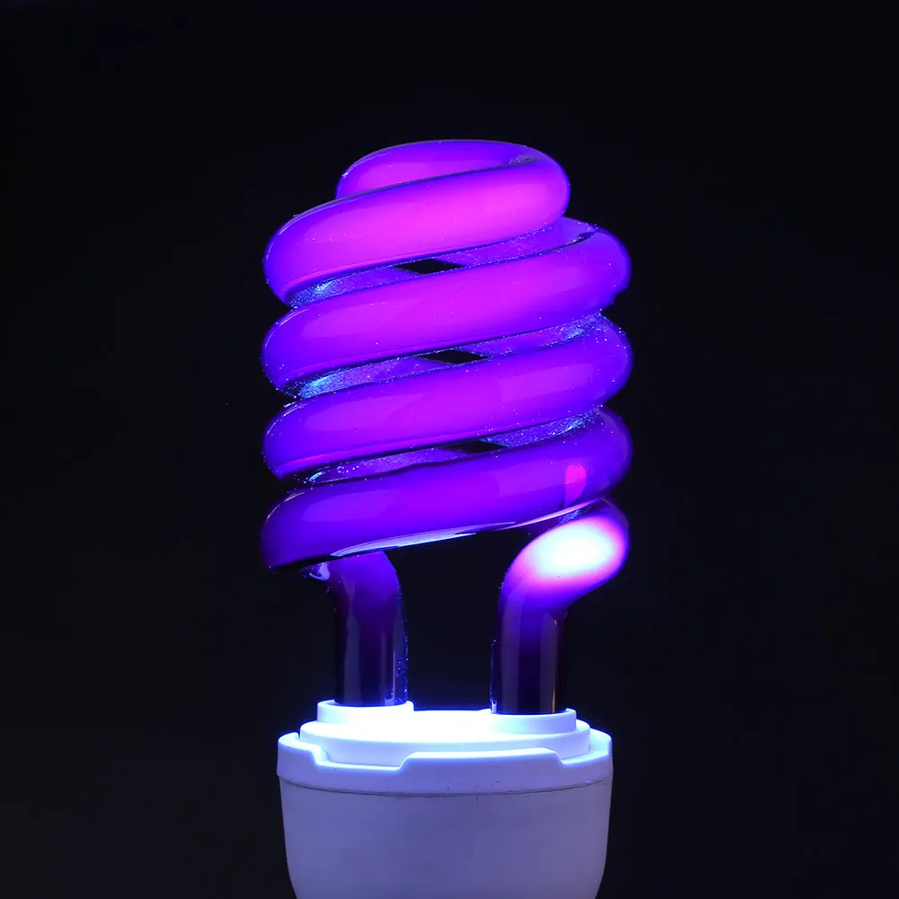 Light 36W E27 UV Bulb Fluorescent Ultraviolet Lamp Bright Energy Saving Led Screw Blacklight CFL AC220V