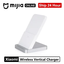 Xiao mi вертикальное Беспроводное зарядное устройство с воздушным охлаждением 30 Вт Max с зарядкой от вспышки для Смартфон Xiaomi mi