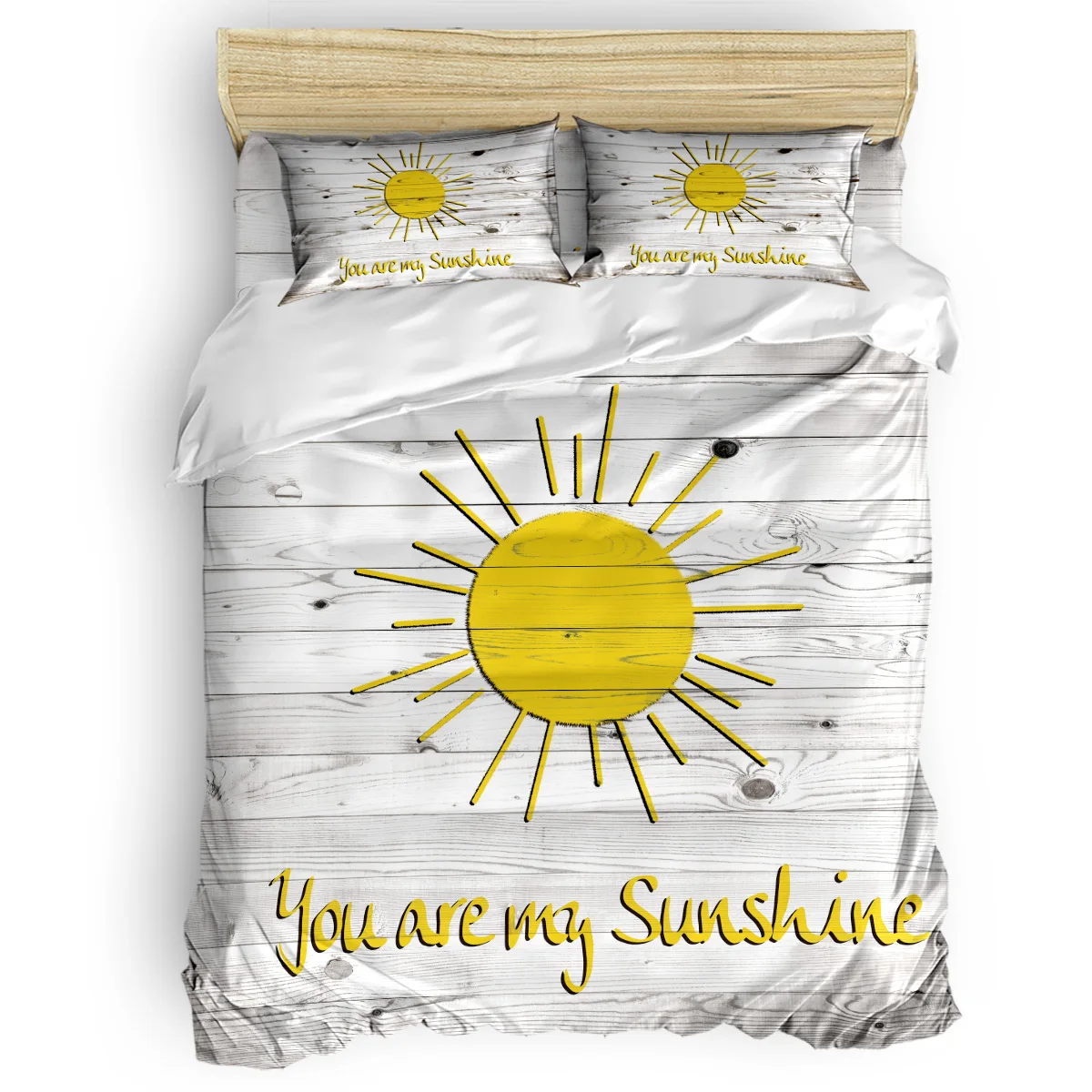 FamilyDecor 4 шт постельных принадлежностей You Are My Sunshine набор пододеяльников под заказ