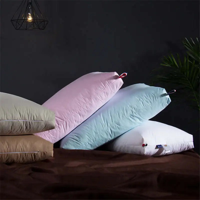 5 Star Hotel Down Pillow White Goose Feather Pillow Medium Firm Sleeping Bed Pillow(1 PC Pack
