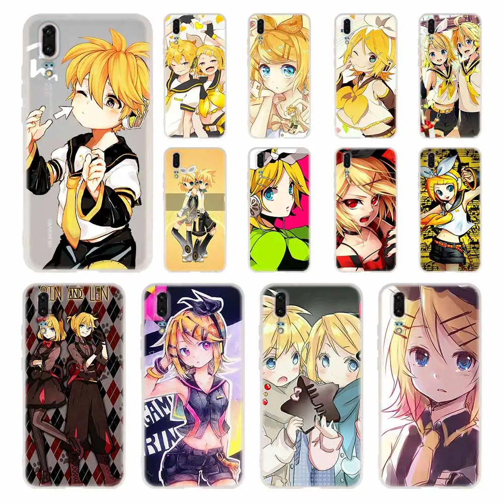 Силиконовый мягкий ТПУ чехол для Huawei P30 P40 P20 Pro P10 P9 Lite P Smart Z 2020 KAGAMINE RIN VOCALOID