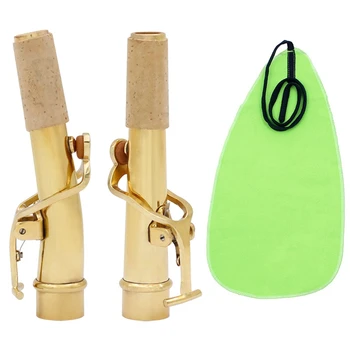 

Treble Down B Saxophone Curved Neck Straight Neck 2 Section Neck Tube + Strip Cloth Saxophone Accessories
