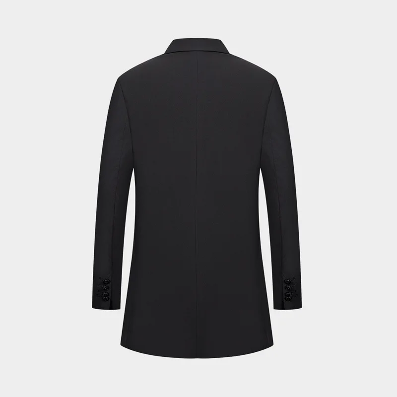 BOLUBAO Fashion Brand Solid Trench Coats Men Autumn New Men's Simple Slim Trench Casual Long Section Trench Coat Male