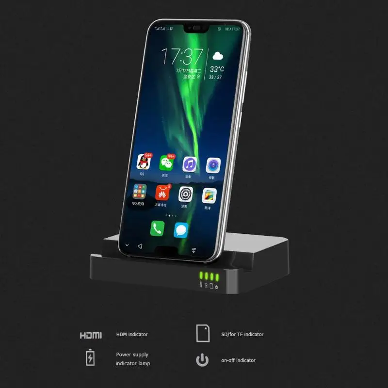 Usb type C концентратор док-станция для huawei P20 Pro USB-C к HDMI док-станция адаптер питания для samsung S10 S8 S9 Note8 Dex Pad станция
