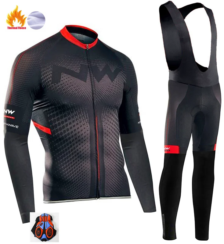 Ropa ciclismo теплый зима Термальность флис велосипедная одежда Для Мужчин's Велоспорт Джерси костюм для прогулок верховой езды на велосипеде, MTB Костюмы комбинезон, комплект - Цвет: 6