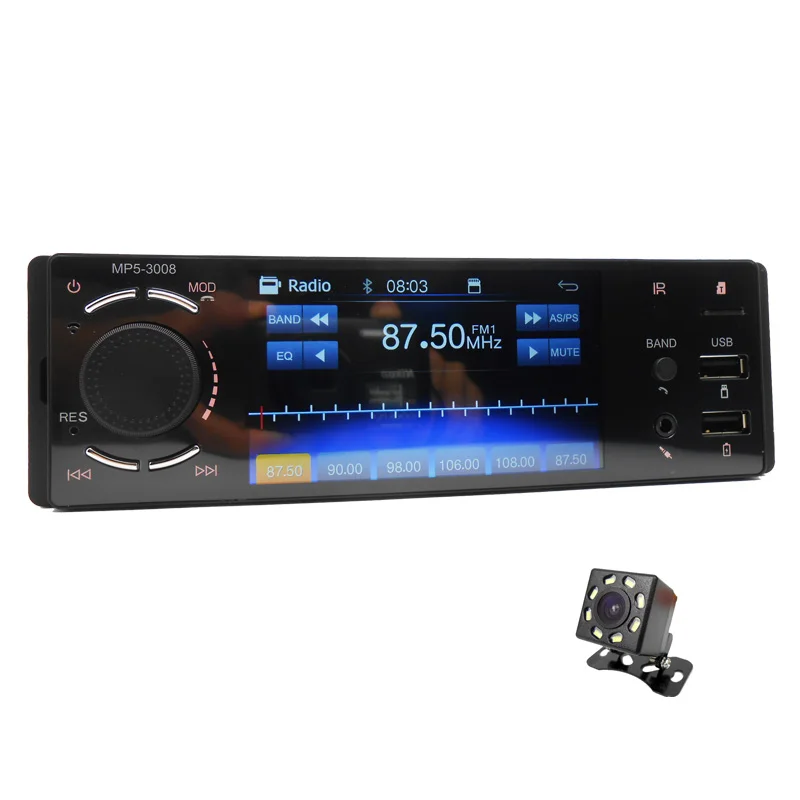 head unit Bluetooth Car Radio 1 Din Mirror Link 4" Touch Screen MP5 Video Player USB TF Handsfree A2DP Stereo Audio System Head Unit 3008 best buy car audio Car Radios