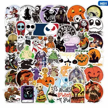 

50Pcs Watercolor Halloween Demon Kawaii Sticker Decoration Notebook Planner Stikers Scrapbooking/ DIY Adesivo