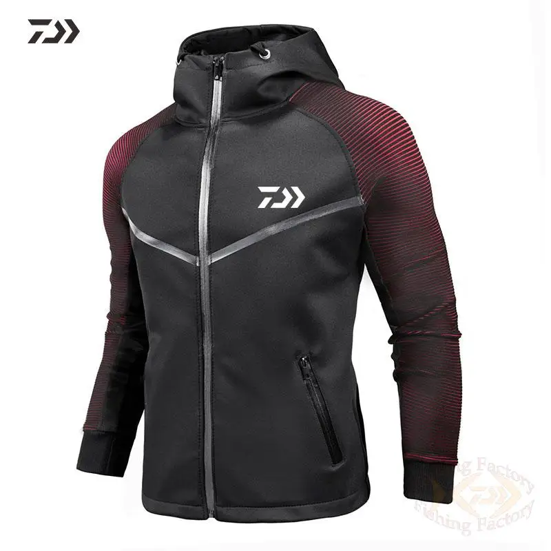 Новая мужская рыболовная куртка Daiwa спортивная толстовка с длинным рукавом