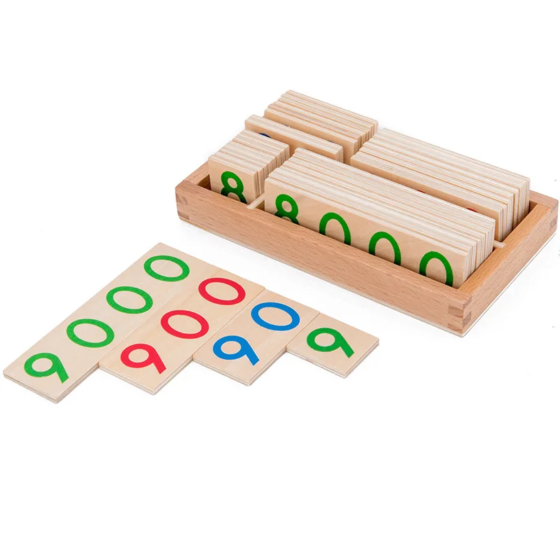 Math Counting 1-9000 Number Cards Montessori Intelligence Developing Toys 