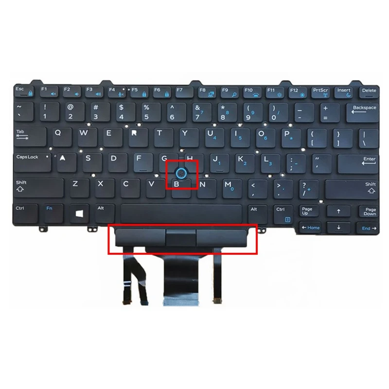 Teclado Retroiluminado do Portátil para a Latitude 5480 do Dell E5450 E5470 E7450 E7470 0d19tr Pk1313d4b05 Pk1313d4b00 Sn7230bl us ru ar - Imagem 2