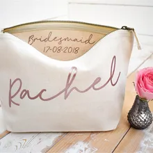 Свадебные подарочные косметички, индивидуальные подарки ко дню рождения, косметичка для невесты, вечерние сумочки для невесты