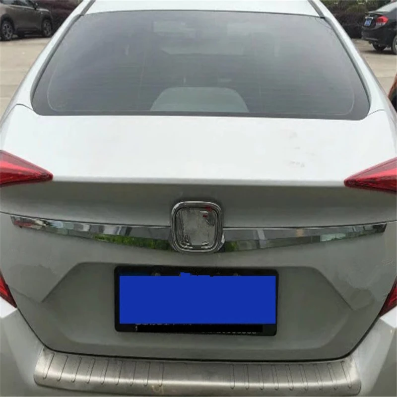 

Автомобильный чехол WELKINRY для Honda Civic 2016, 2017, 2018, 2019 поколения, 10, хромированный задний багажник из АБС-пластика, логотип задней двери, фирменная отделка