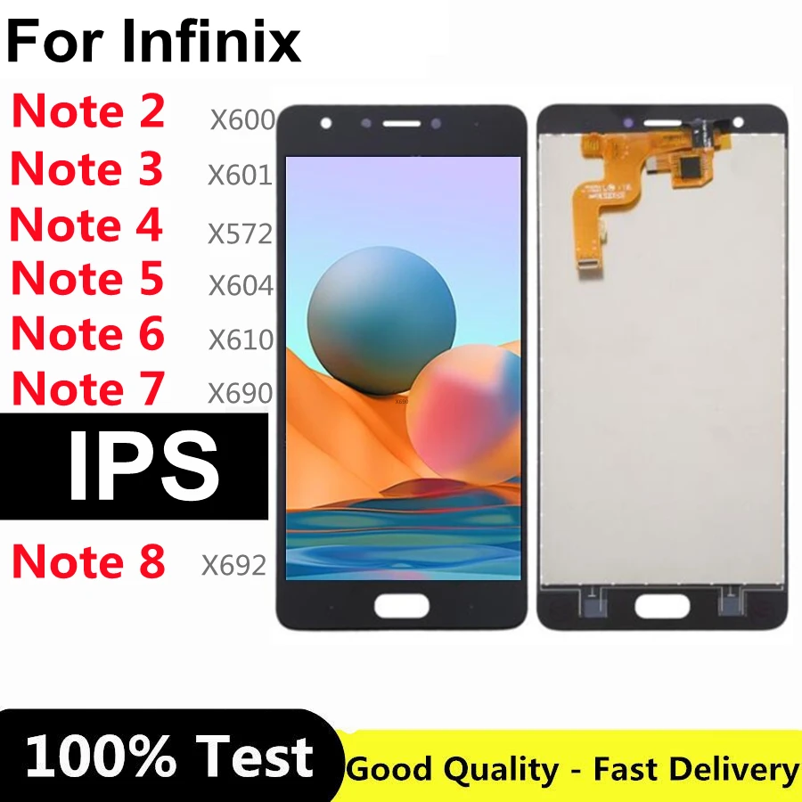 For Infinix Note 2 X600 /Note3 x601/Note 4 Pro X571 x572 / 5 x604/Note 6 x610 /Note 7 X690/ 8 X692 Full LCD Screen | Мобильные