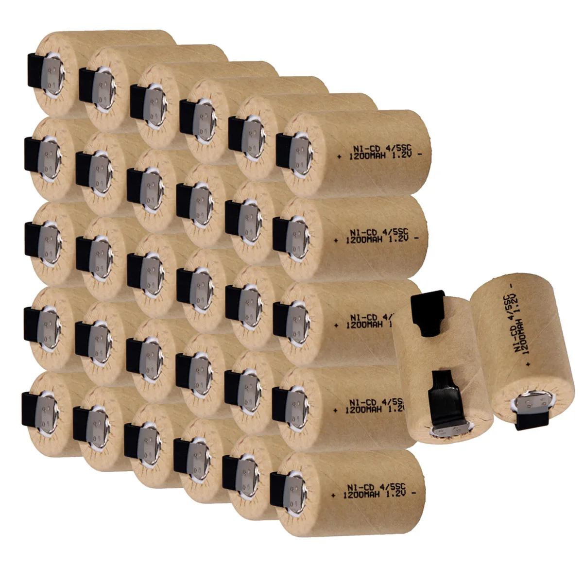 32 шт 4/5SC батареи 1200mah 1,2 v subc nicd батареи случайный цвет