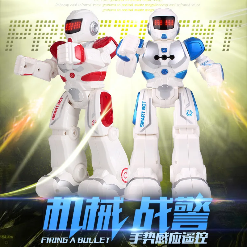 

AMWELL Machinery Cops Smart Remote Control Robot Electric Robot CHILDREN'S Toy Boy Birthday Gift